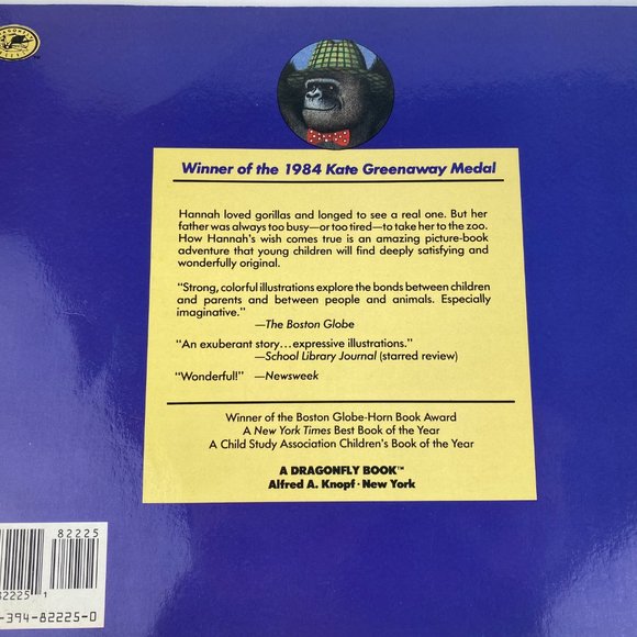 SIGNED Gorilla soft cover by Anthony Browne, vintage children's book - Picture 4 of 5